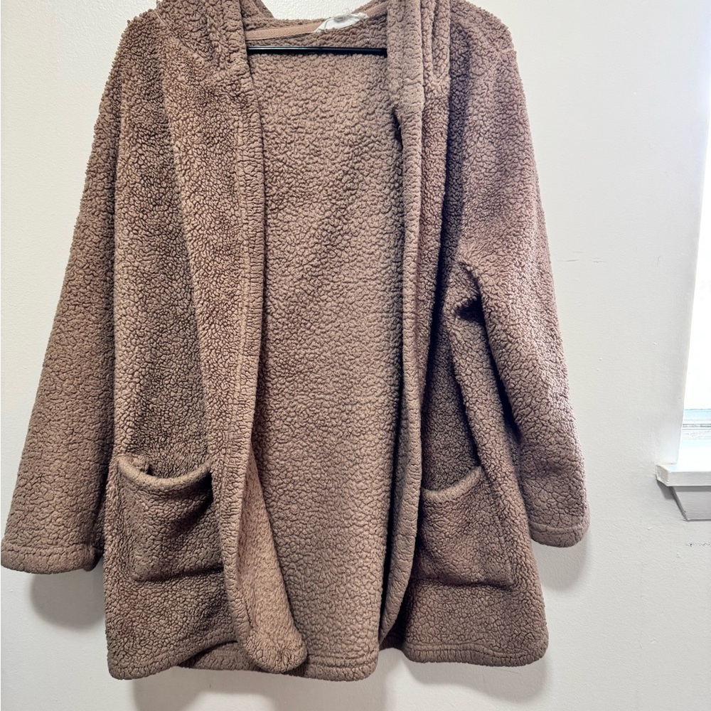Cozy Brown Sherpa Jacket